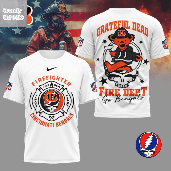Cincinnati Bengals x Grateful Dead Firefighter Shirt