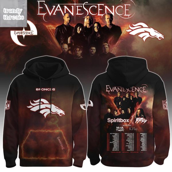 Denver Broncos x Evanescence 2026 World Tour Hoodie Shirt