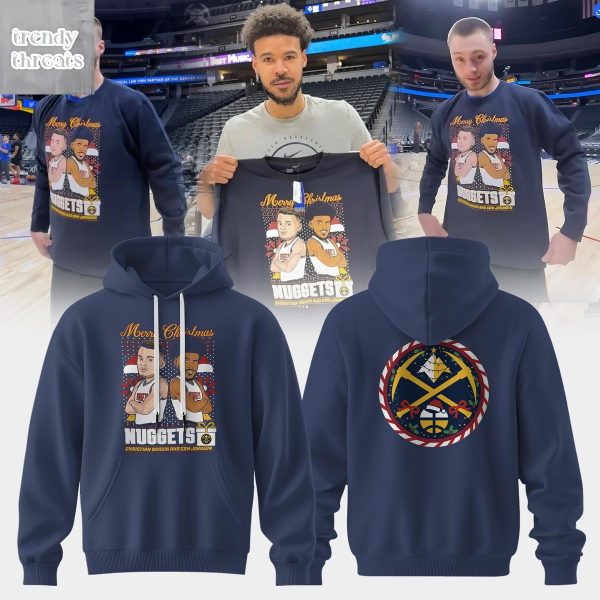 Denver Nuggets Christmas Christian Brauin And Cam Johnson Hoodie T-Shirt