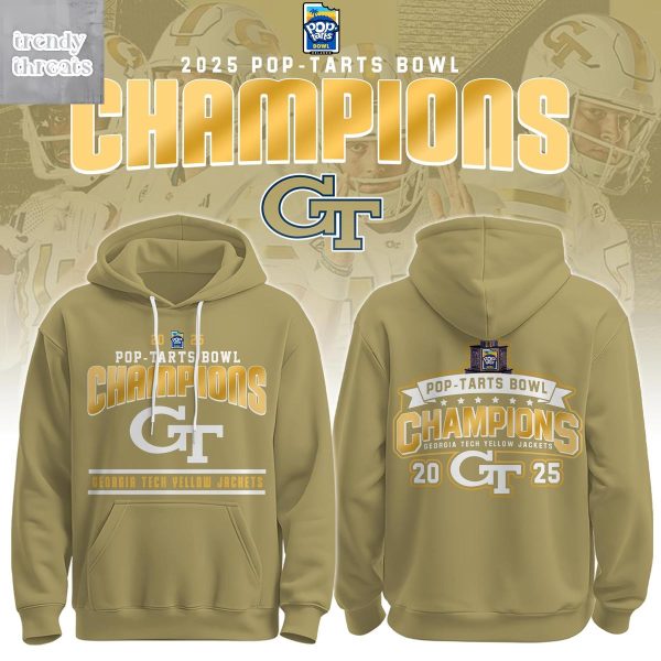 Georgia Tech Yellow Jackets Pop-Tarts Bowl Champions 2025 Hoodie T-Shirt