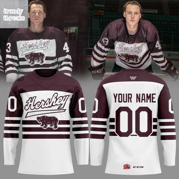 Hershey Bears AHL 90th Anniversary Season Hockey Jersey