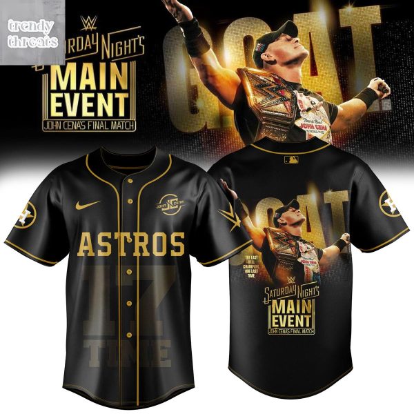 Houston Astros x John Cena Saturday Night’s Main Event 2025 Jersey