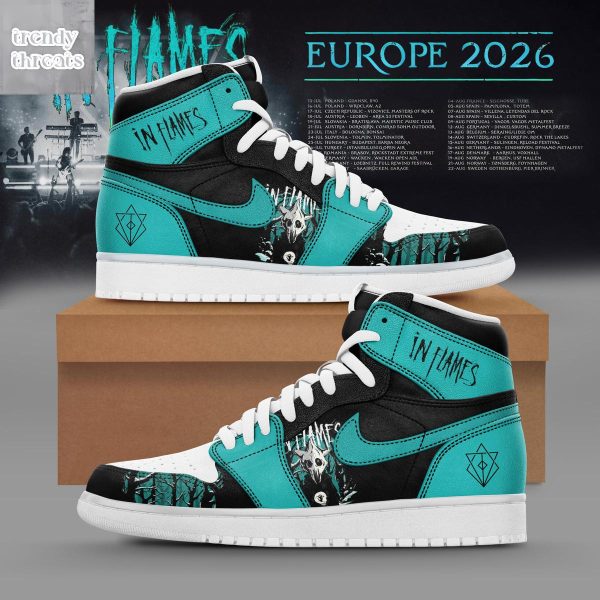 In Flames Europe Tour 2026 Air Jordan 1 Shoes