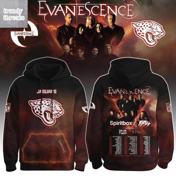 Jacksonville Jaguars x Evanescence 2026 World Tour Hoodie Shirt