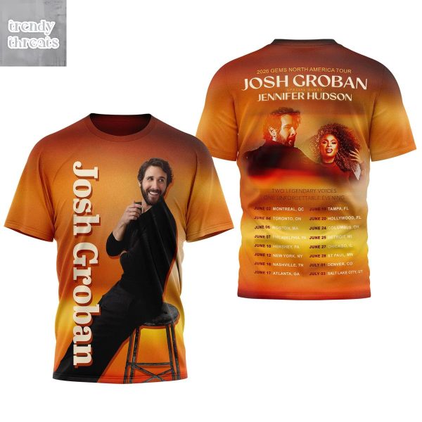 Josh Groban Gems North America Tour 2026 Shirt