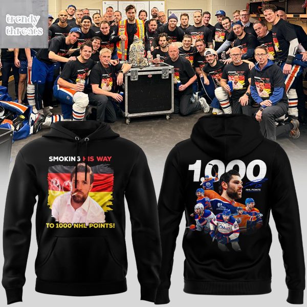 Leon Draisaitl Smoking His Way To 1000 NHL Points Hoodie Shirt