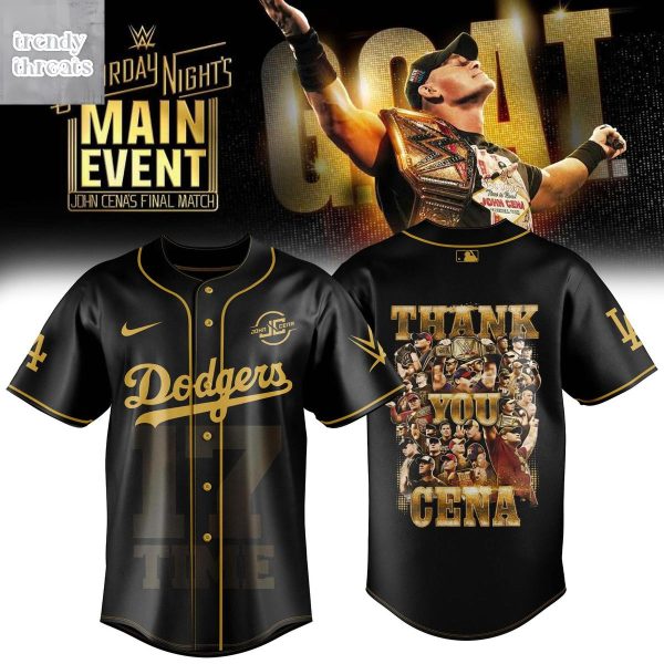 Los Angeles Dodgers x John Cena Saturday Night’s Main Event 2025 Jersey