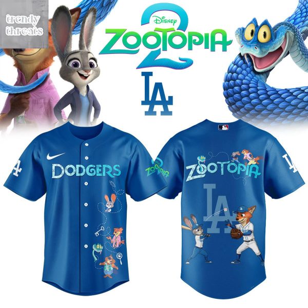 Los Angeles Dodgers x Zootopia 2 Jersey