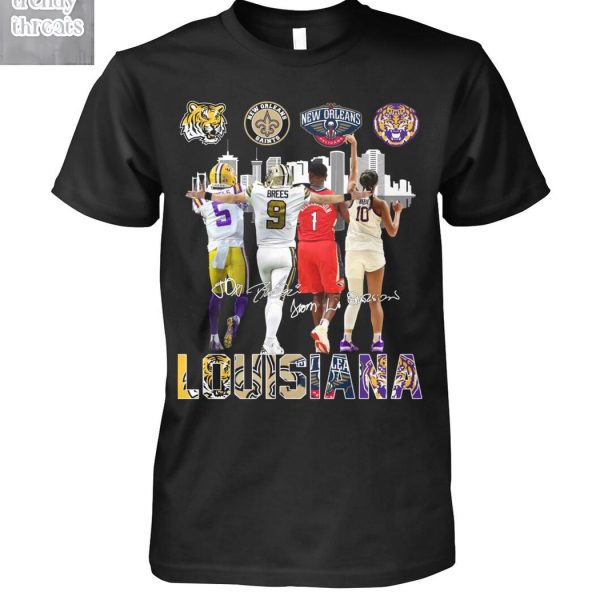 Louisana Sport Team LSU Tigers New Orleans Saints T-Shirt