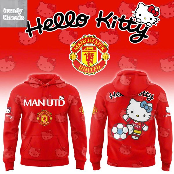 Manchester Utd x Hello Kitty Hoodie Shirt