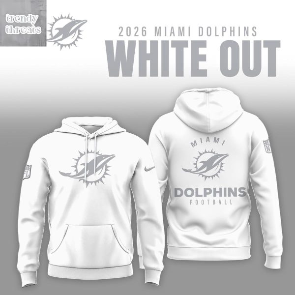 Miami Dolphins White Out 2026 Hoodie T-Shirt