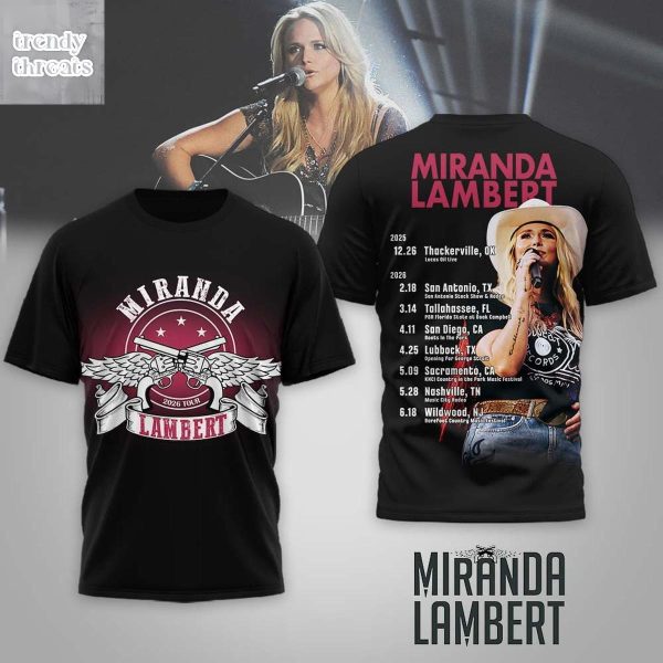 Miranda Lambert 2026 Tour Shirt