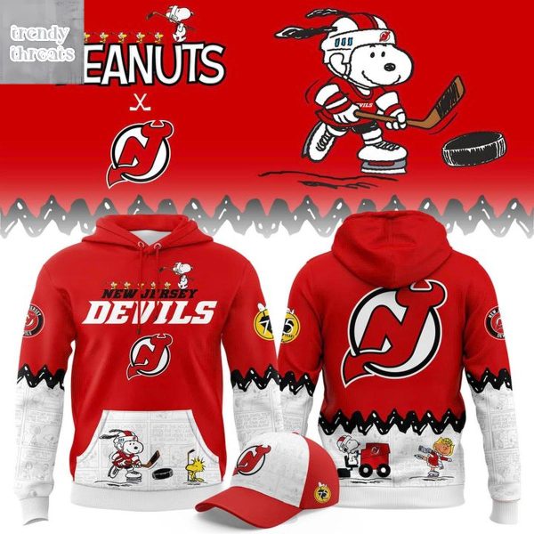 New Jersey Devils Peanuts Nights Hoodie Shirt