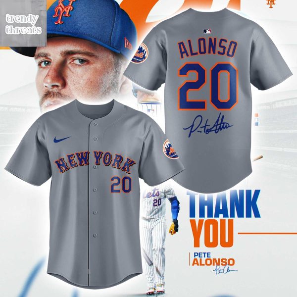 New York Mets Thank You Pete Alonso Jersey