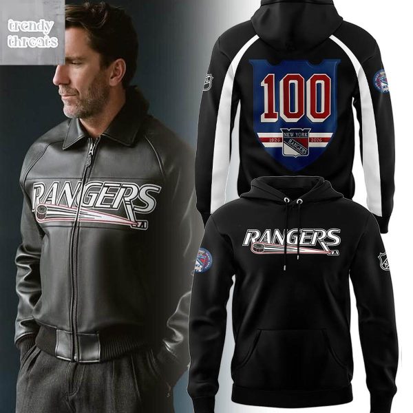 New York Rangers Celebrating 100th Anniversary Hoodie Shirt