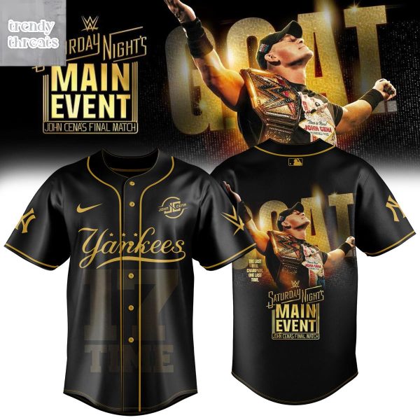 New York Yankees x John Cena Saturday Night’s Main Event 2025 Jersey