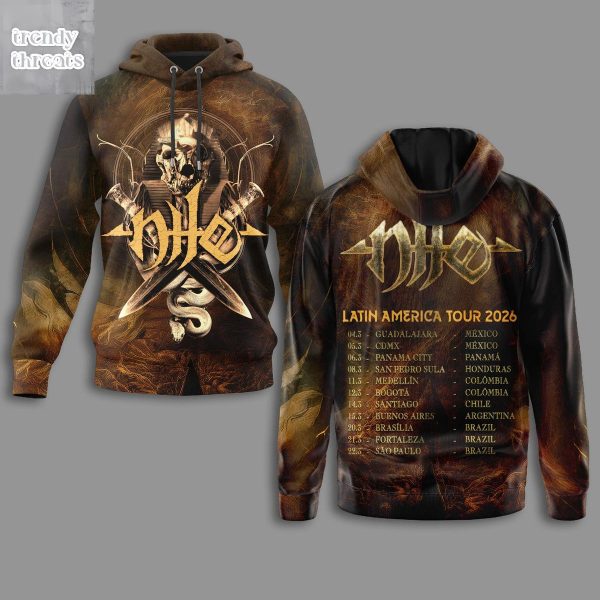 Nile Band Latin America Tour 2026 Hoodie T-Shirt