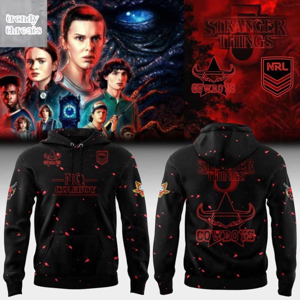 North Queensland Cowboys x Stranger Things 5 Hoodie Shirt