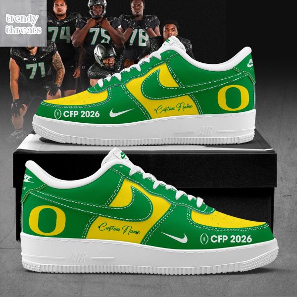 Oregon Ducks CFP 2026 Air Force 1 Shoes