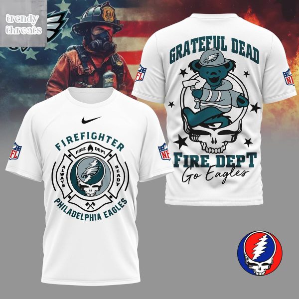 Philadelphia Eagles x Grateful Dead Firefighter Shirt