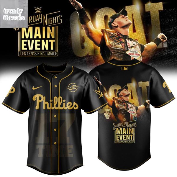 Philadelphia Phillies x John Cena Saturday Night’s Main Event 2025 Jersey