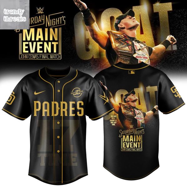 San Diego Padres x John Cena Saturday Night’s Main Event 2025 Jersey