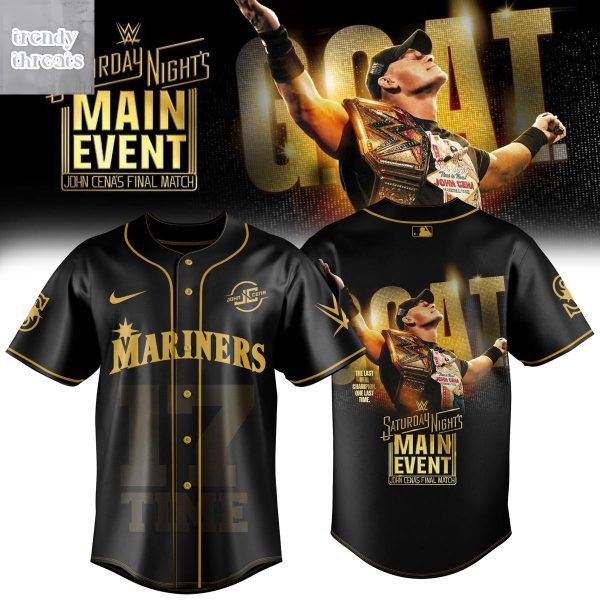 Seattle Mariners x John Cena Saturday Night’s Main Event 2025 Jersey