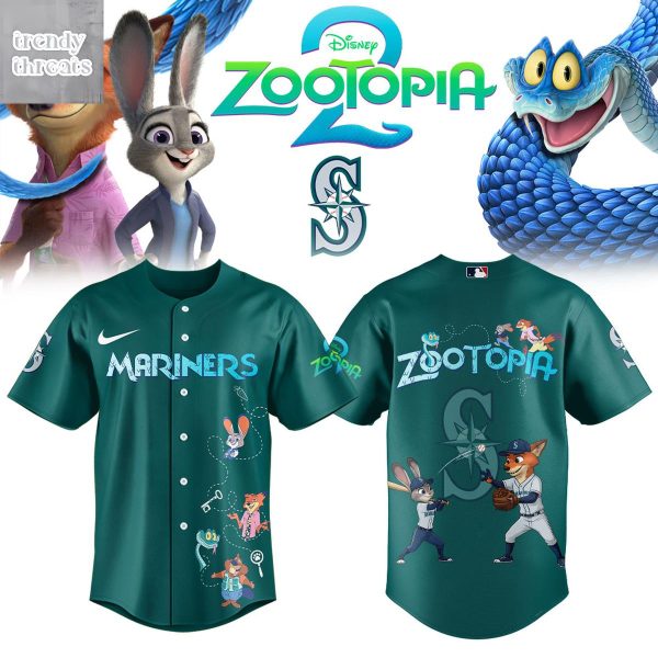 Seattle Mariners x Zootopia 2 Jersey