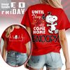 Snoopy Until They All Come Home Red Friday T Shirt
