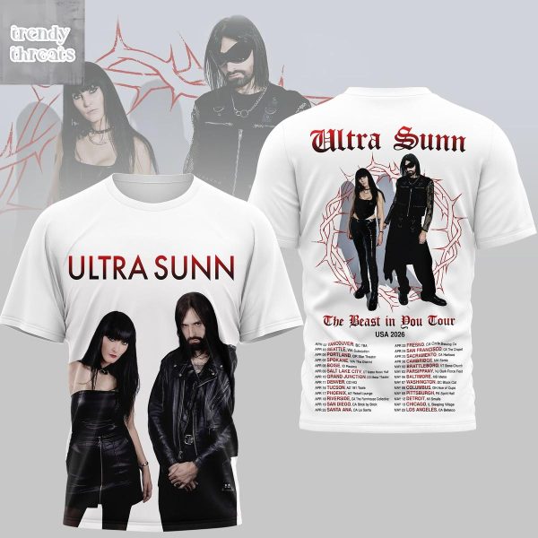 Ultra Sunn The Beast In You Tour 2026 T-Shirt