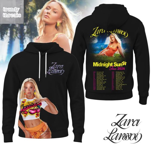 Zara Larsson Midnight Sun Tour 2026 Hoodie T-Shirt