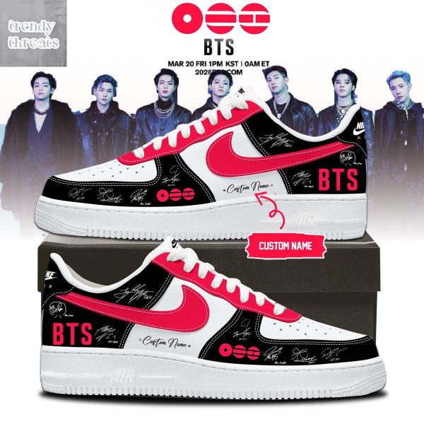 BTS The 5th Album Release Signature Air Force 1 Shoes
