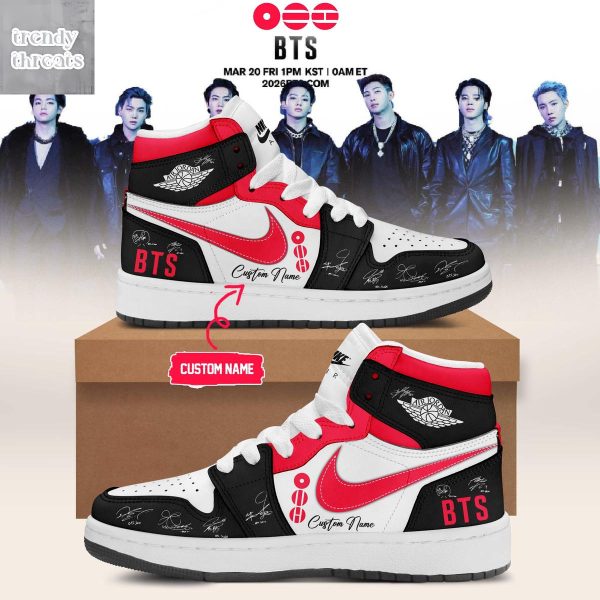 BTS The 5th Album Release Signature Air Jordan 1 Shoes