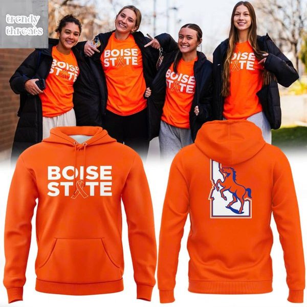 Boise State Basketball Kidney Cancer Awareness Orange Hoodie Shirt