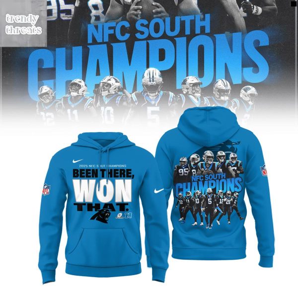 Carolina Panthers 2025 NFC South Division Champions Hoodie T-Shirt