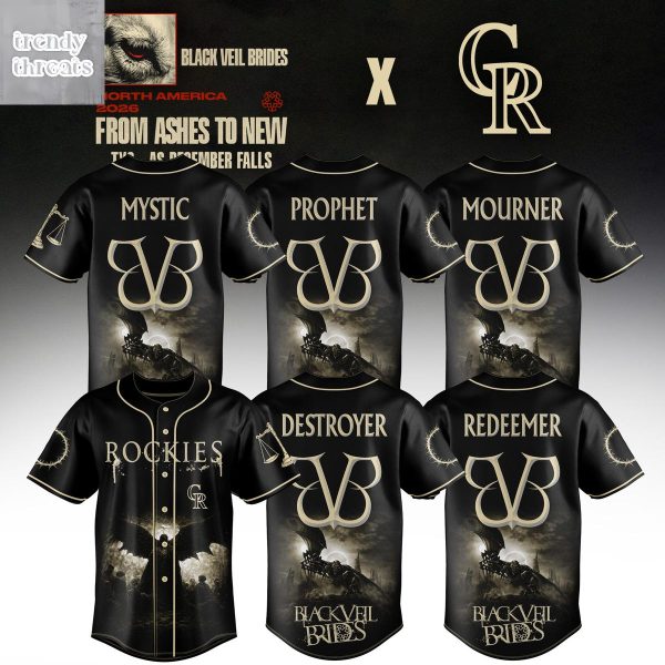 Colorado Rockies x Black Veil Brides From Ashes To New Tour 2026 Jersey