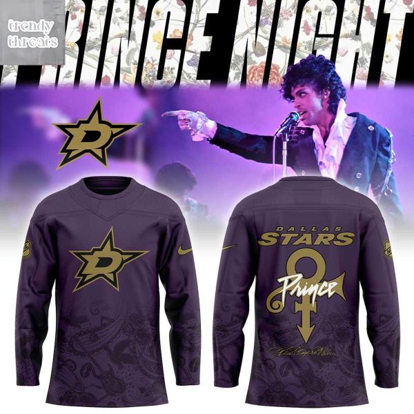 Dallas Stars Prince Rogers Nelson Night 2026 Hockey Jersey