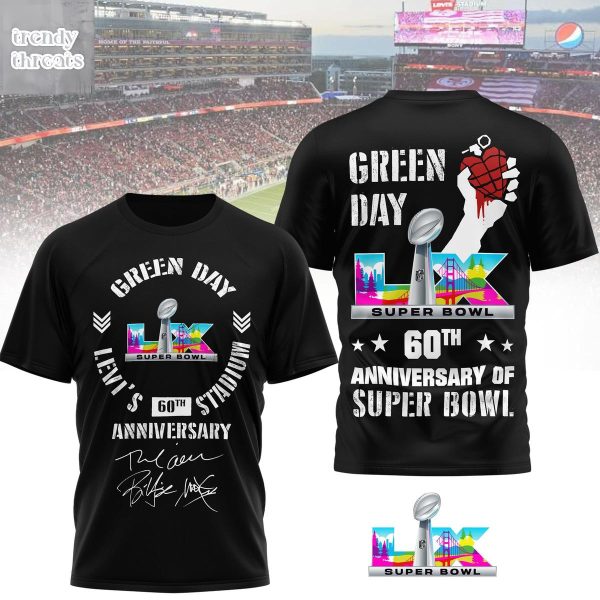 Green Day 60th Anniversary Of Super Bowl T-Shirt