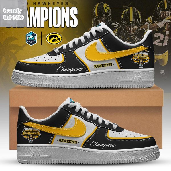 Iowa Hawkeyes Reliaquest Bowl Champions Air Force 1 Shoes