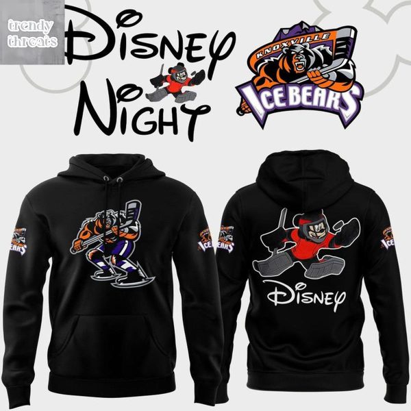 Knoxville Ice Bears x Disney Night Black Hoodie Shirt