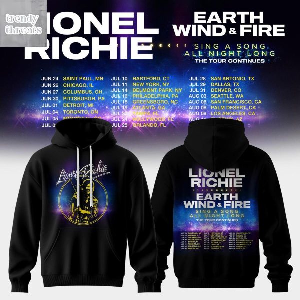 Lionel Richie & Earth, Wind & Fire All Night Long Tour Hoodie T-Shirt