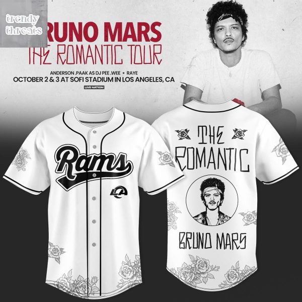 Los Angeles Rams x Bruno Mars The Romantic Tour Jersey