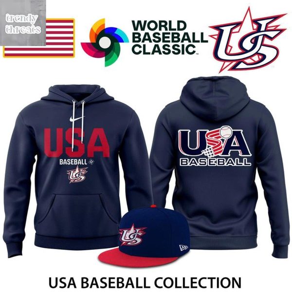 Men’s USA Baseball 2026 World Baseball Hoodie Shirt