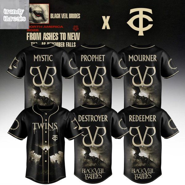 Minnesota Twins x Black Veil Brides From Ashes To New Tour 2026 Jersey