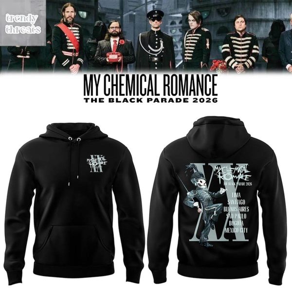 My Chemical Romance The Black Parade 2026 Tour Hoodie T-Shirt