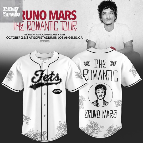 New York Jets x Bruno Mars The Romantic Tour Jersey