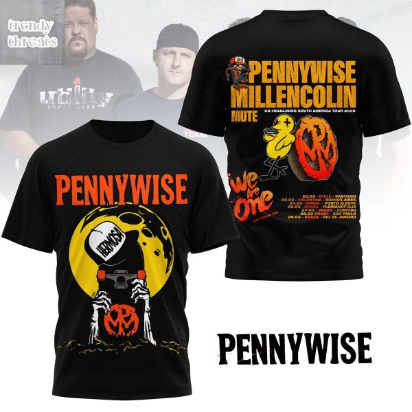 Pennywise & Millencolin Mute We Are One Tour 2026 T-Shirt
