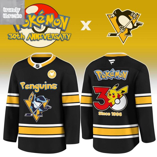 Pittsburgh Penguins x Pokemon 30th Anniversary 1996 2026 Hockey Jersey