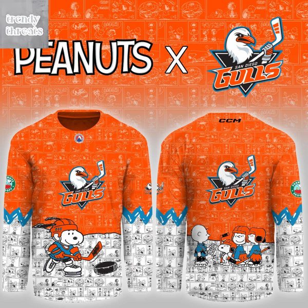 San Diego Gulls x Snoopy Peanuts Night 2026 Jersey