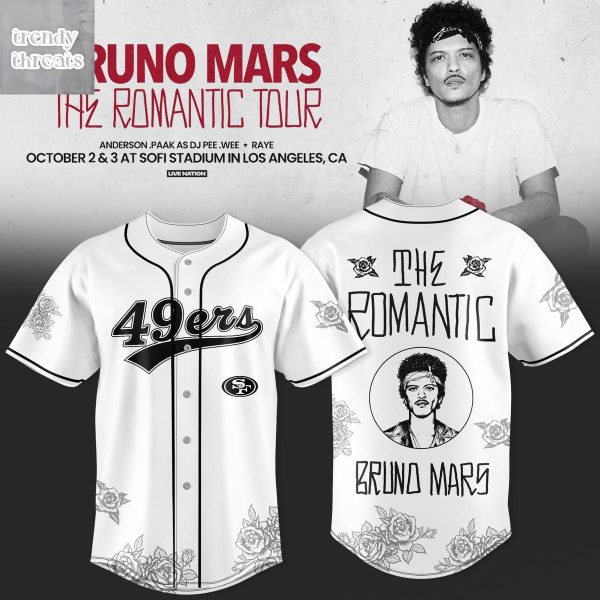 San Francisco 49ers x Bruno Mars The Romantic Tour Jersey